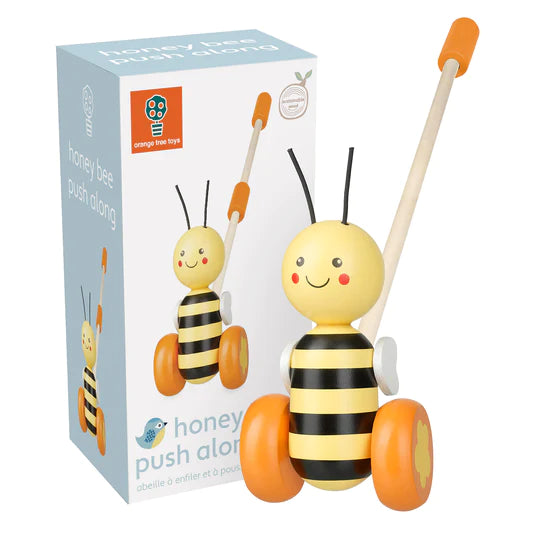 Honey Bee Push Along Toy - Orange Tree Toys – Hyde and Seek